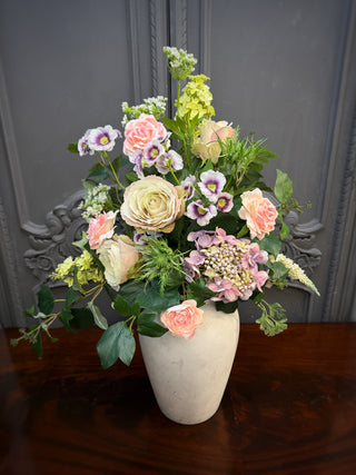 Caramel Rose Faux Flower Bouquet