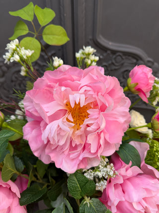 Pink Peony Faux Flower Bouquet