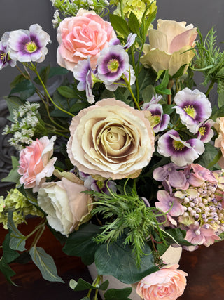 Caramel Rose Faux Flower Bouquet