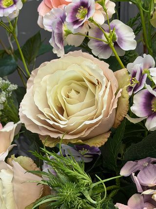 Caramel Rose Faux Flower Bouquet